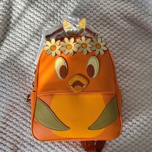 Loungefly Disney Parks Orange Bird Epcot Flower and Garden festival backpack